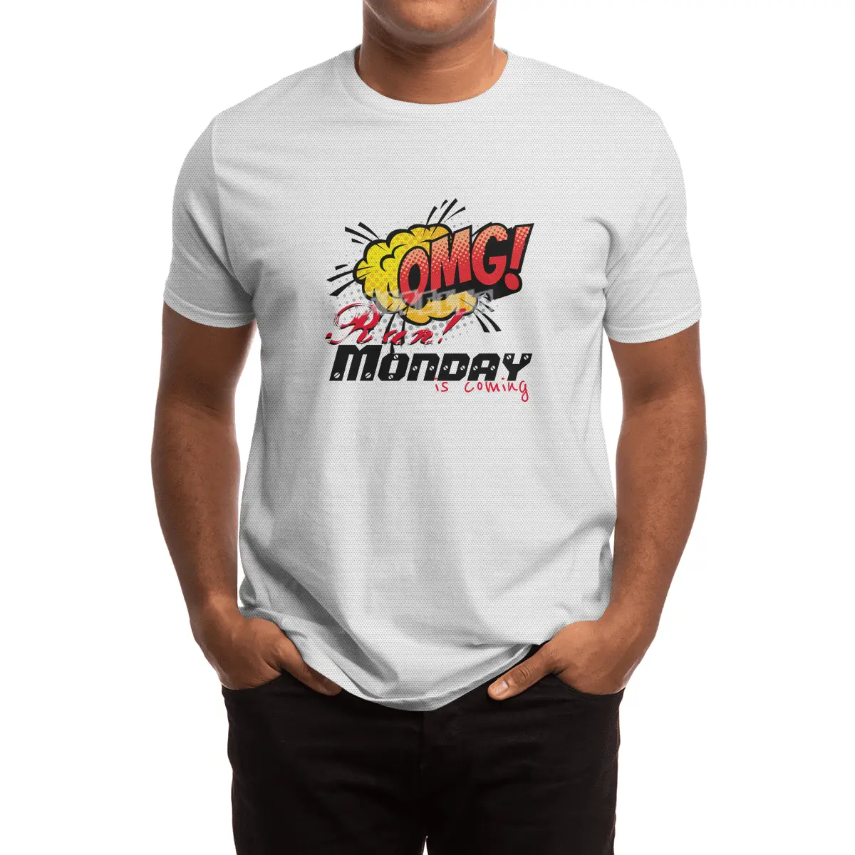 OMG Run! Monday is coming Spor T-Shirt