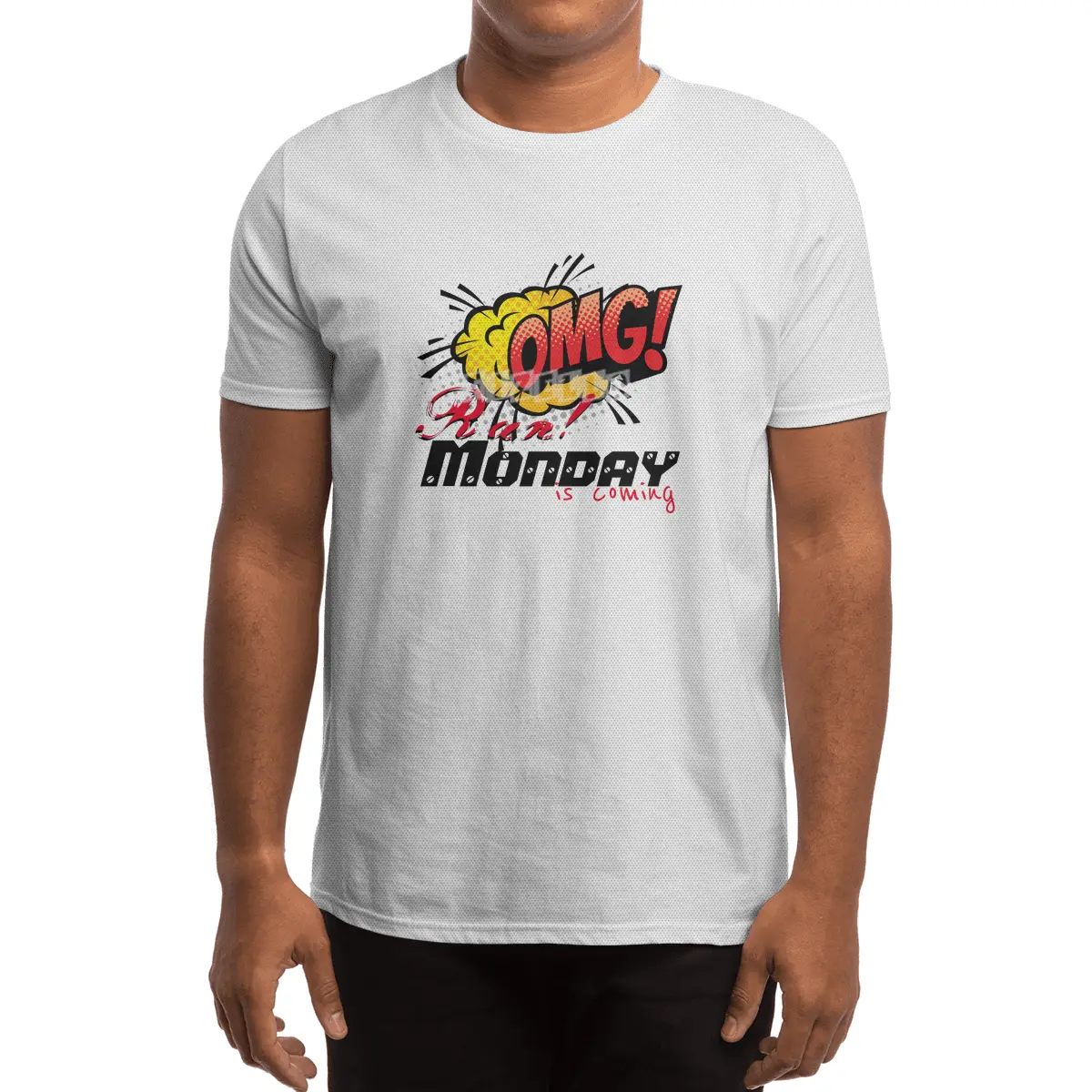 OMG Run! Monday is coming Spor T-Shirt