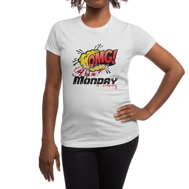 OMG Run! Monday is coming Spor T-Shirt