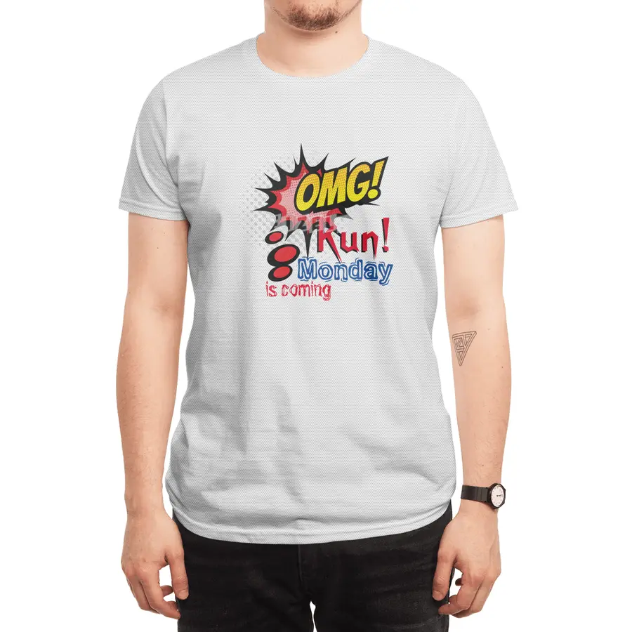 OMG Run! Monday is coming Spor T-Shirt