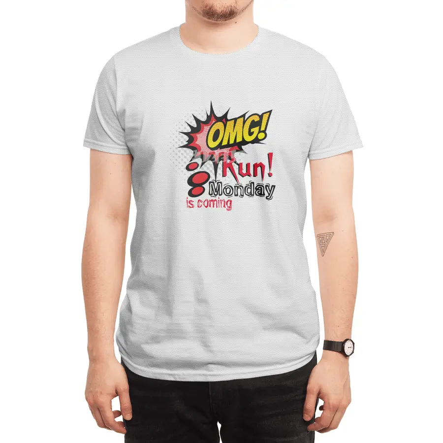 OMG Run! Monday is coming Spor T-Shirt