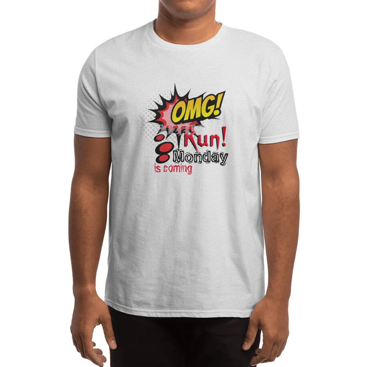 OMG Run! Monday is coming Spor T-Shirt