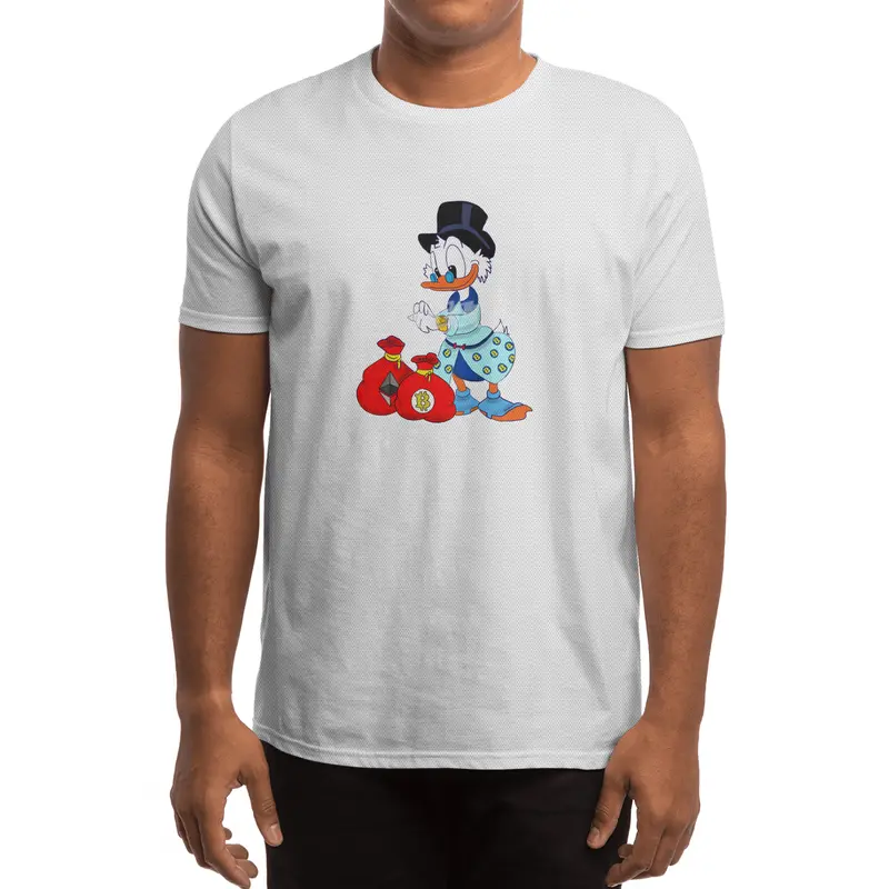 business duck, owner of Bitcoin and ????s bags, he wear a bitcoin clothes Spor T-Shirt