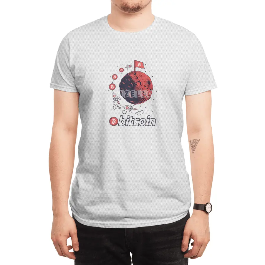 Bitcoin To The Moon Crypto Cryptocurrency Spor T-Shirt