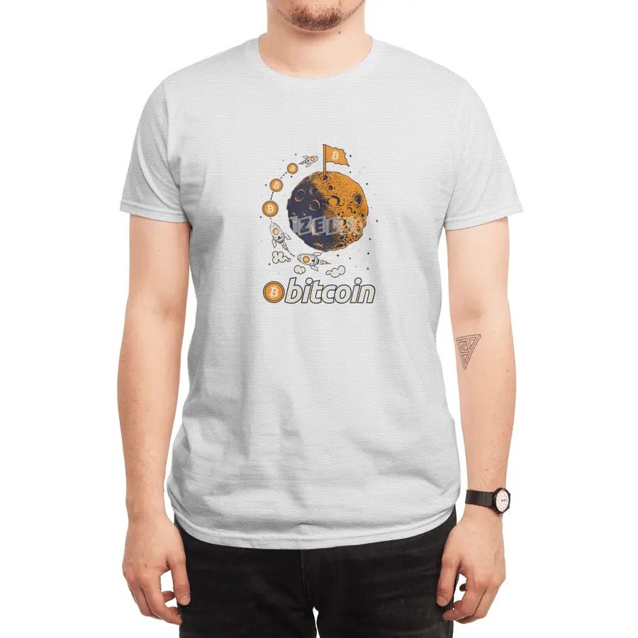 Bitcoin To The Moon Crypto Cryptocurrency Spor T-Shirt