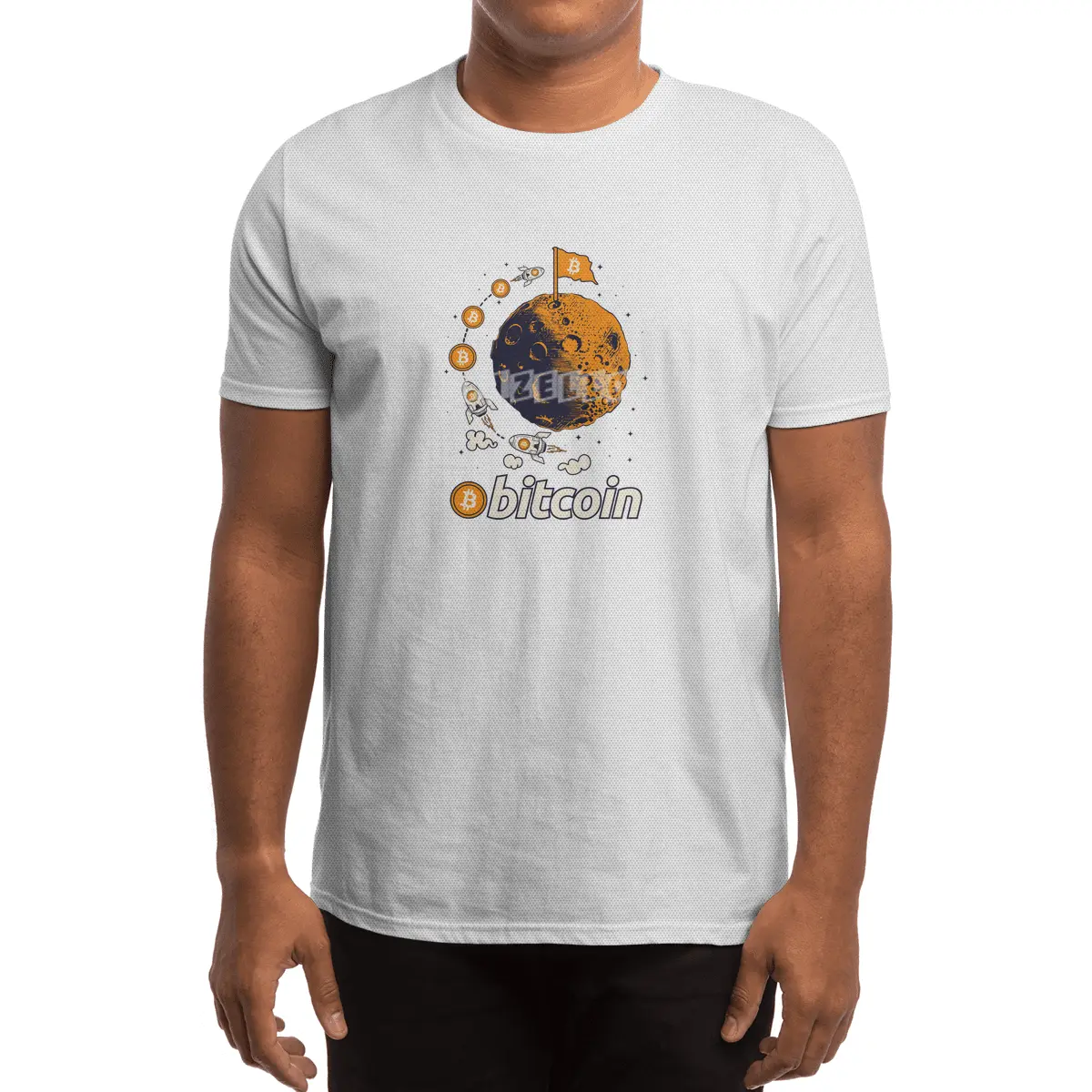 Bitcoin To The Moon Crypto Cryptocurrency Spor T-Shirt