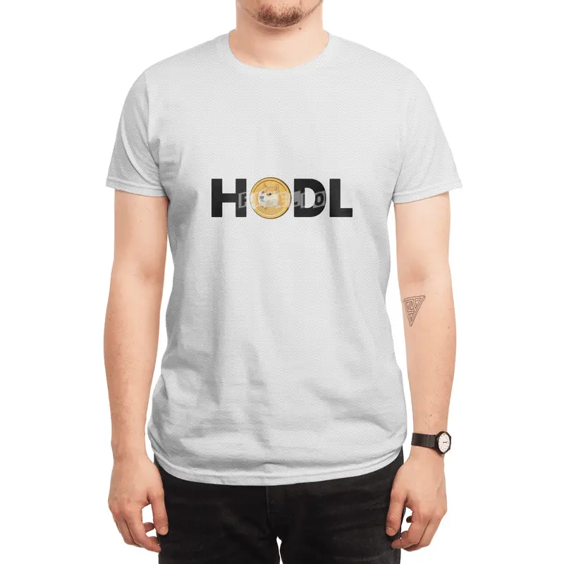 HOLD Dogecoin Funny Doge Crypto Cryptocurrency Spor T-Shirt