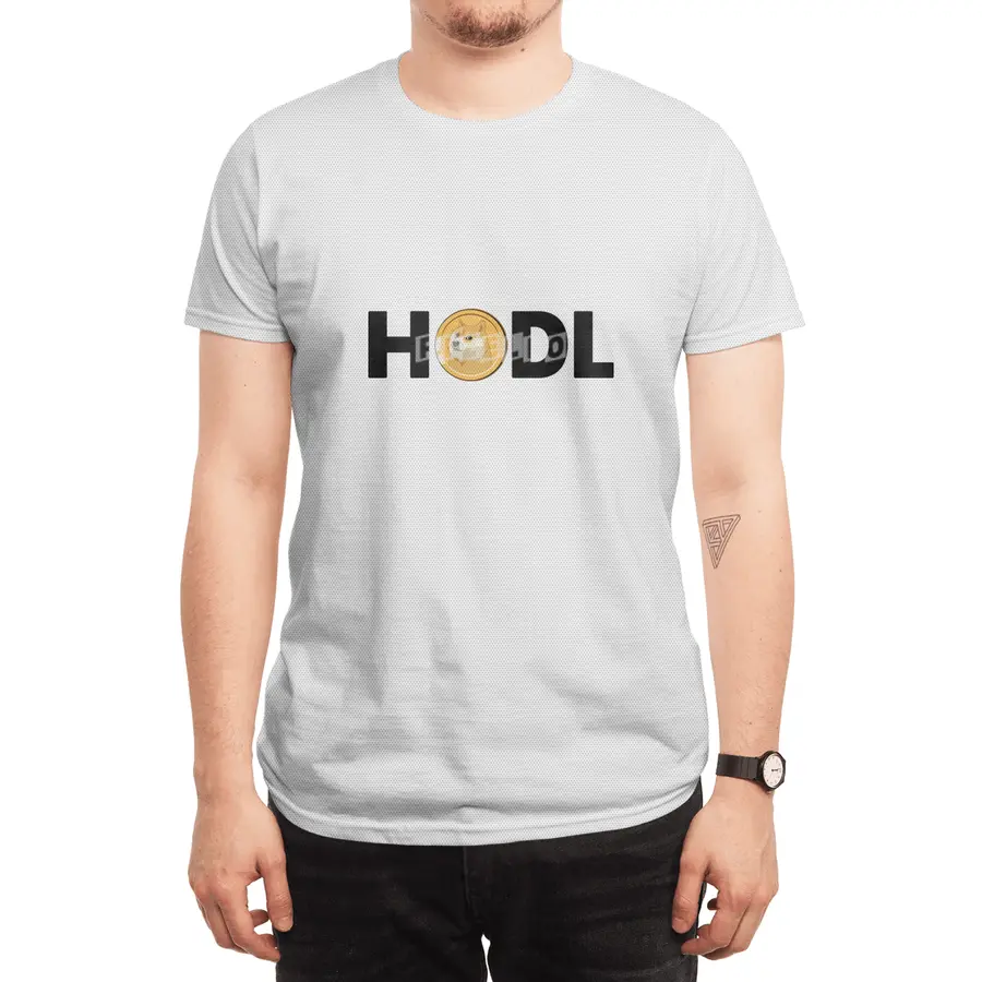 HOLD Dogecoin Funny Doge Crypto Cryptocurrency Spor T-Shirt