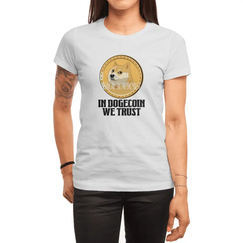 In Dogecoin We Trust Funny Crypto Cryptocurrency Spor T-Shirt