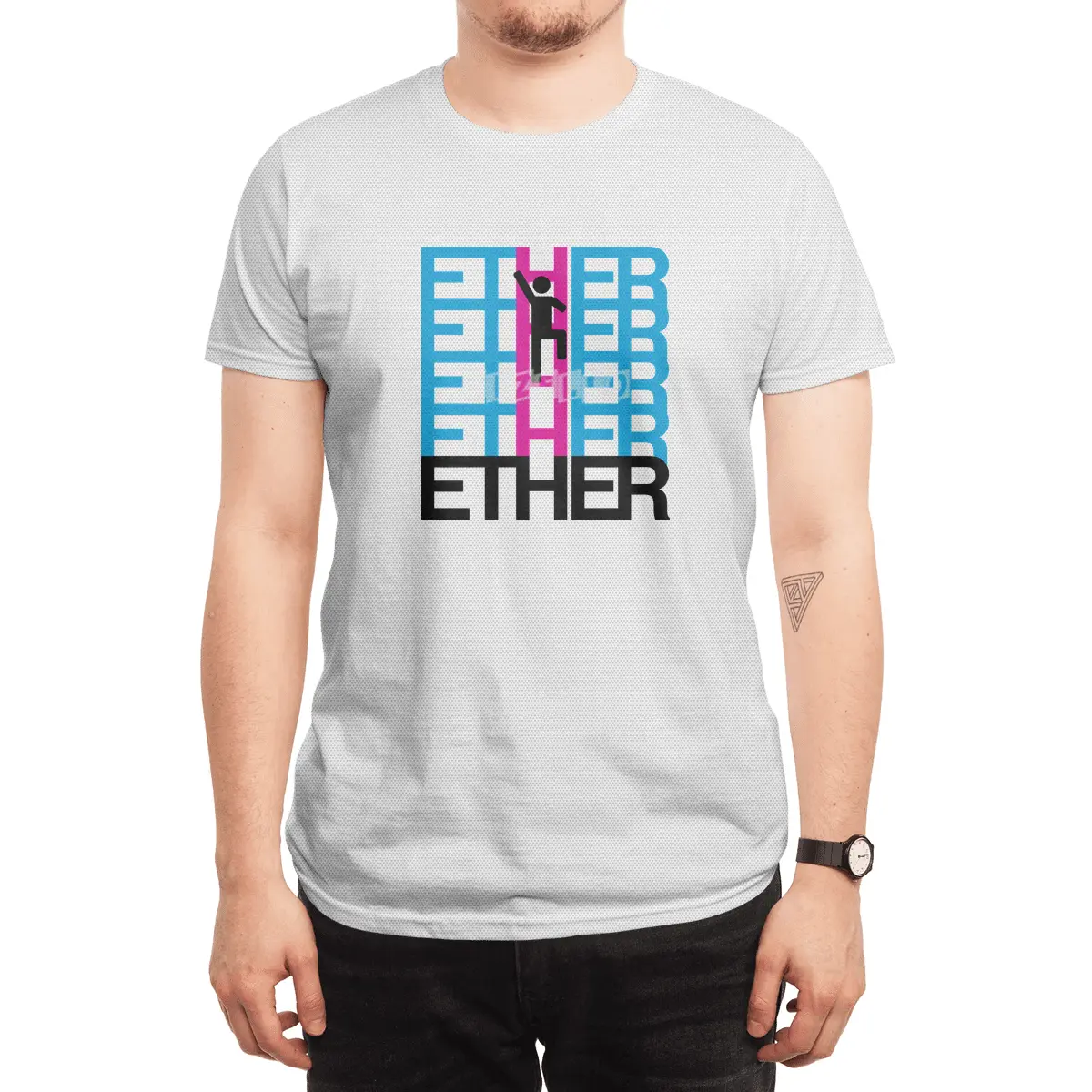 Climb the Ethereum Ladder Spor T-Shirt