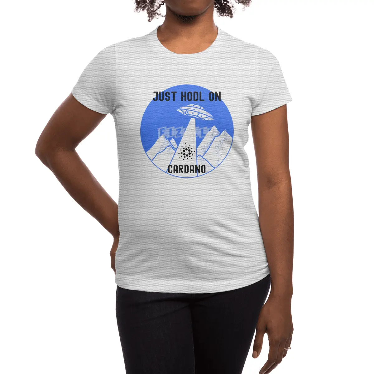 Just Hodl On - Cardano Investor Spor T-Shirt