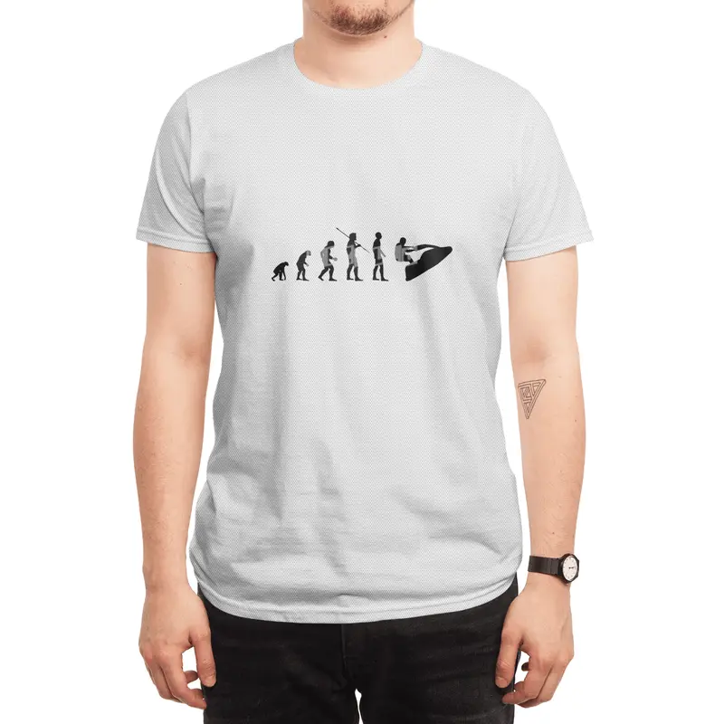 Funny Evolution of Man Watercraft Pwc Shape Bv Spor T-Shirt