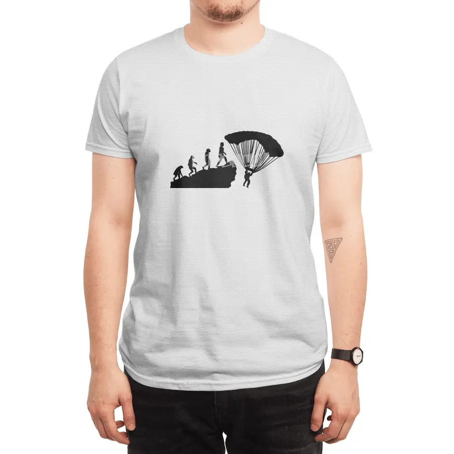 Parachuter Evolution Funny Parachuting Meme Bv Spor T-Shirt