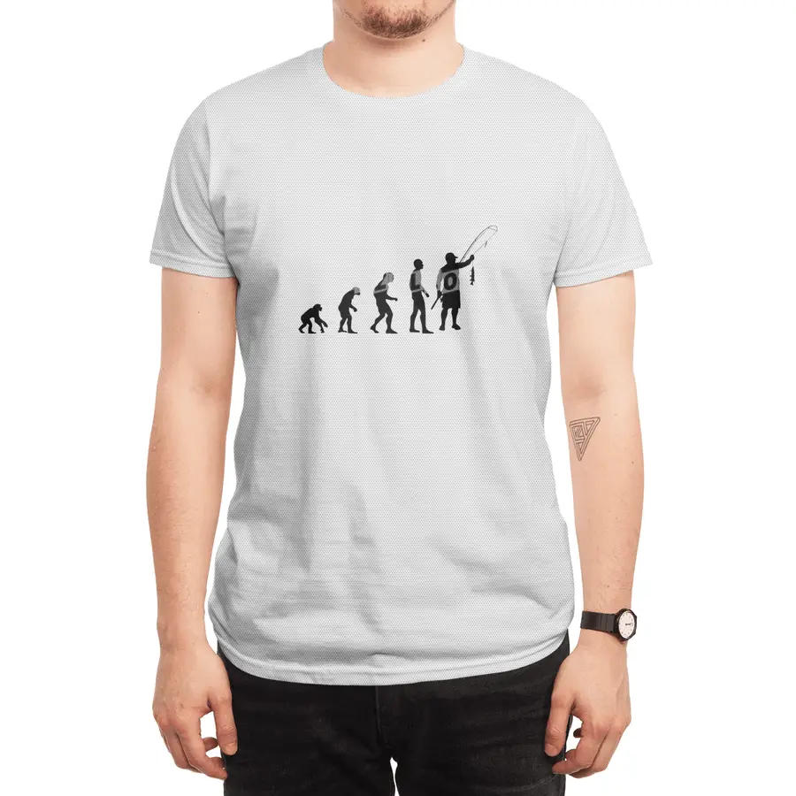 Fly Fishing Evolution Funny Fishing For Fisherman Spor T-Shirt