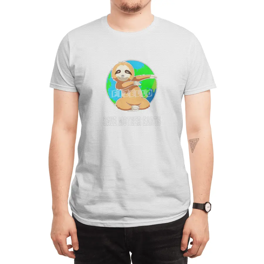 Earth Day Shirt-Save Mother Earth Sloth Dabbing T Shirt Gift for Women Men Spor T-Shirt