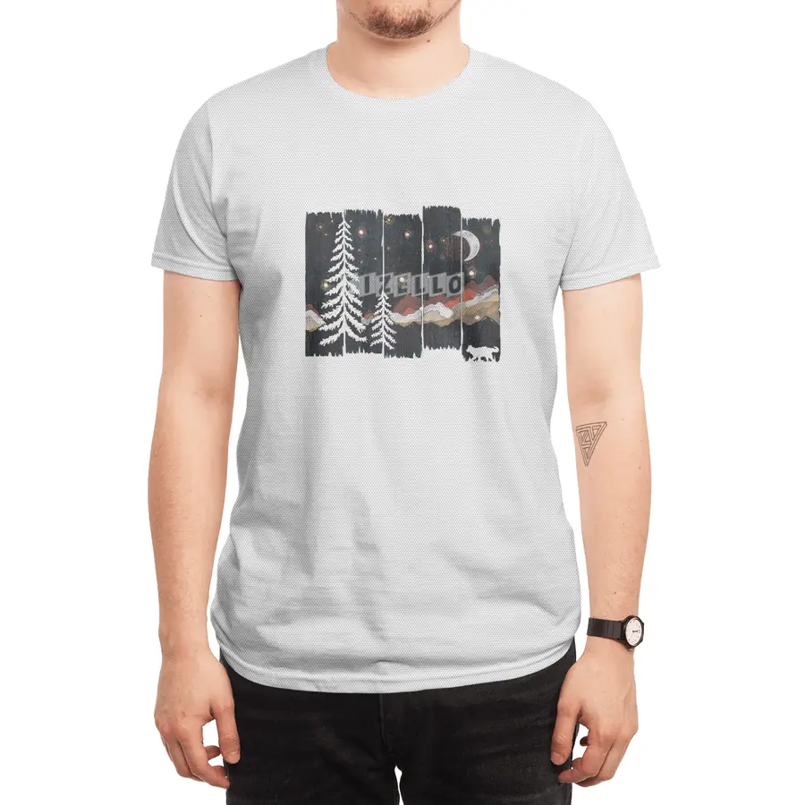 Starry Night in The Mountains... Spor T-Shirt