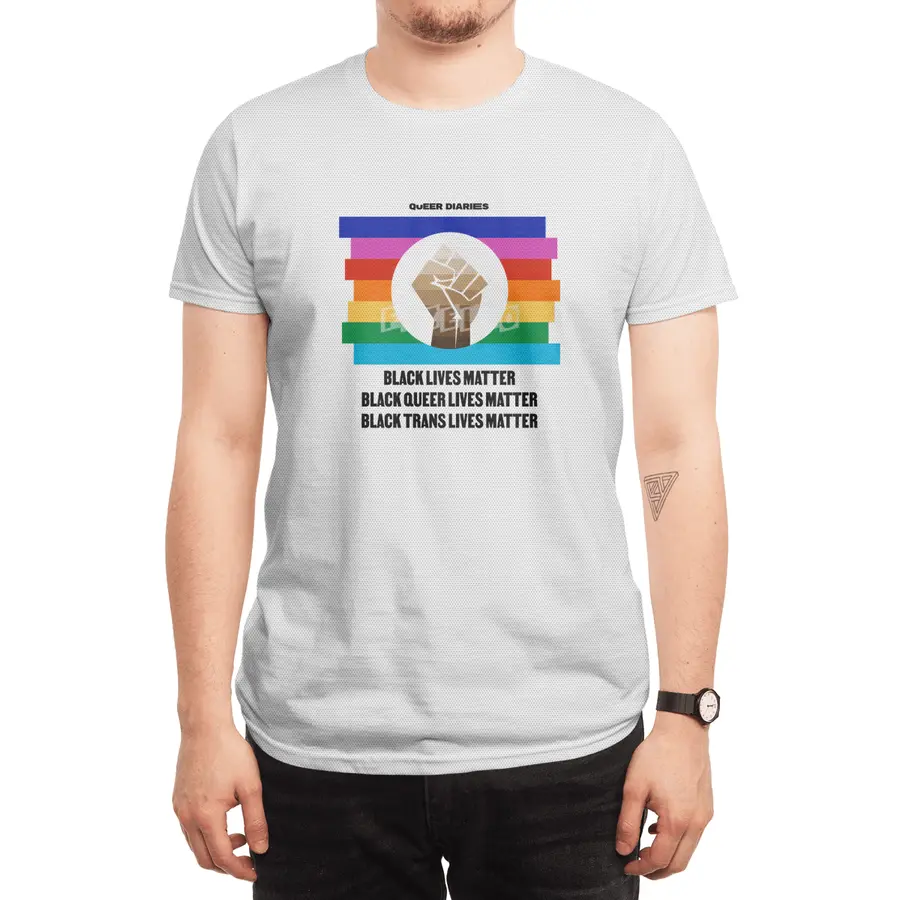 Rainbow Black Lives Matter Circle Light Spor T-Shirt