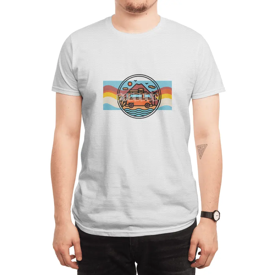 Heart of Travel Waves Spor T-Shirt