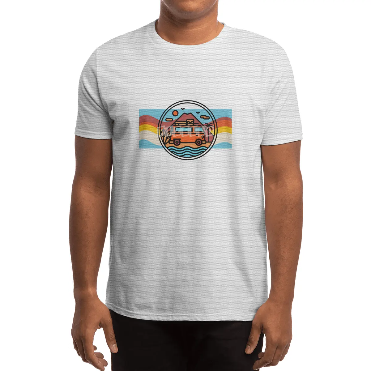 Heart of Travel Waves Spor T-Shirt