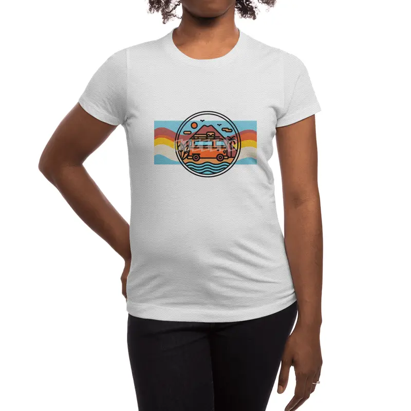 Heart of Travel Waves Spor T-Shirt