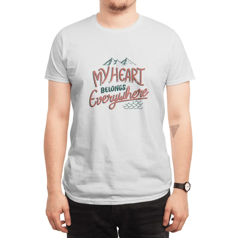My Heart Belongs Everywhere Spor T-Shirt