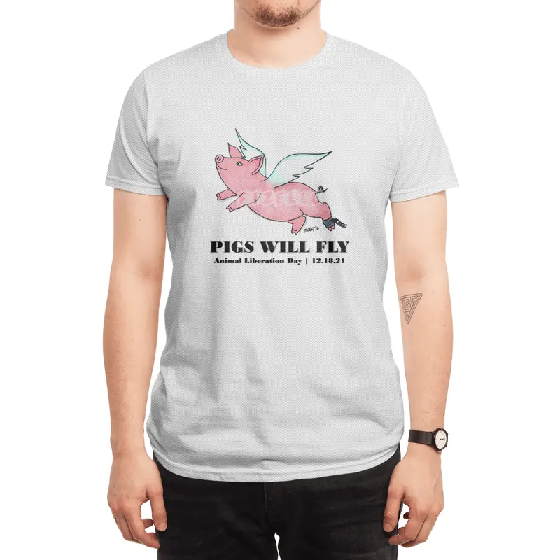 Pigs Will Fly - Animal Liberation Day 12-18-21 Spor T-Shirt