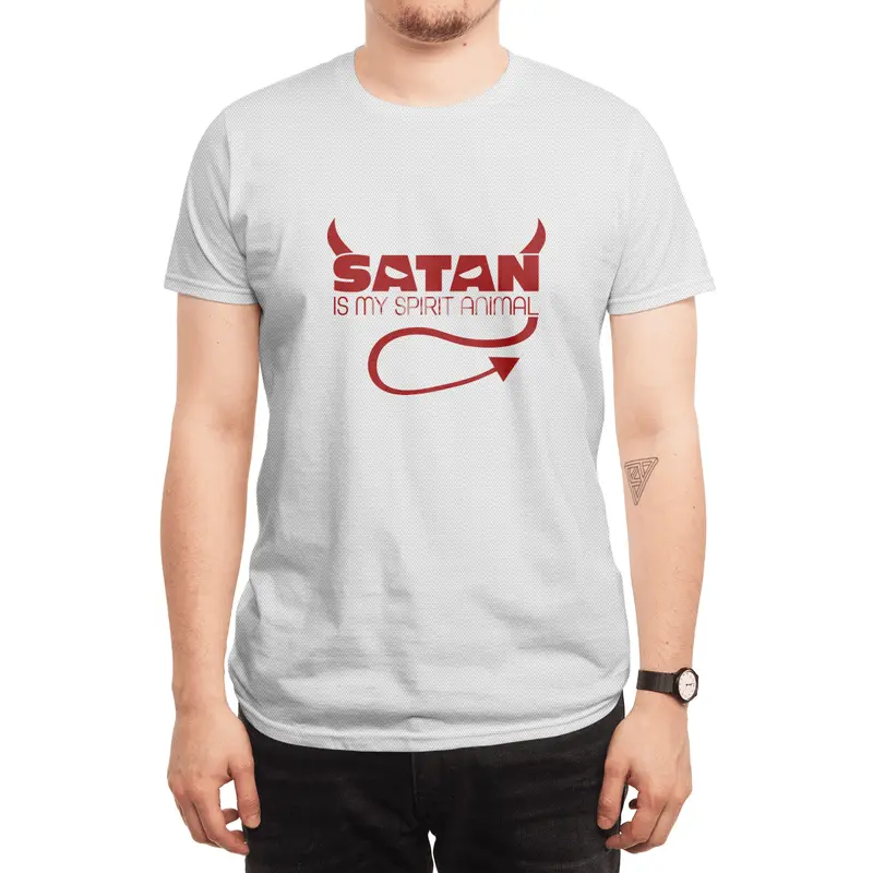 Satan is My Spirit Animal - Red Spor T-Shirt