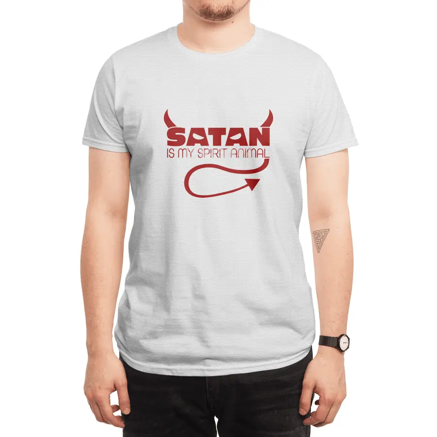 Satan is My Spirit Animal - Red Spor T-Shirt