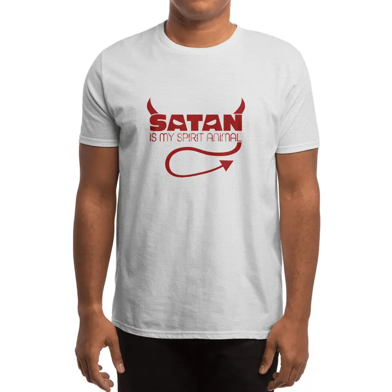 Satan is My Spirit Animal - Red Spor T-Shirt