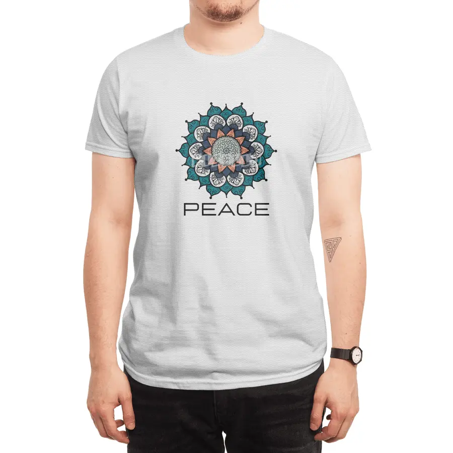 Peace Mandala | Yoga | Pilates | Rave | Floral Spor T-Shirt