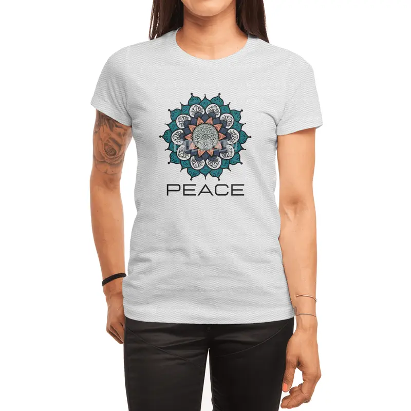 Peace Mandala | Yoga | Pilates | Rave | Floral Spor T-Shirt