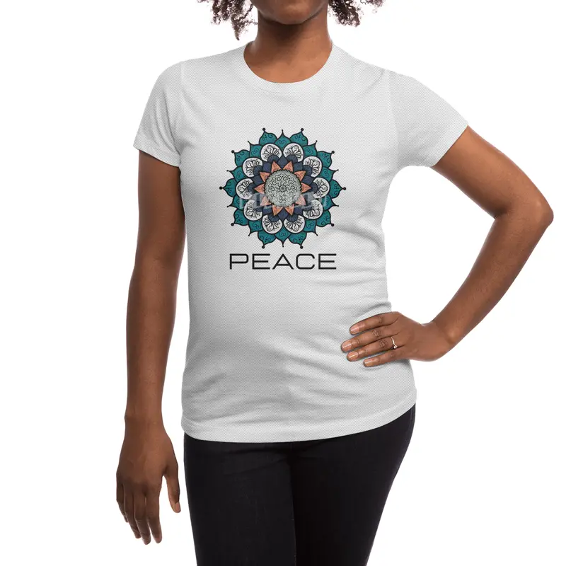 Peace Mandala | Yoga | Pilates | Rave | Floral Spor T-Shirt