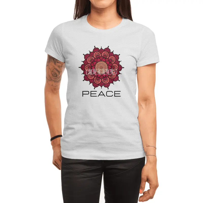 Peace Mandala | Yoga | Pilates | Rave | Floral Spor T-Shirt