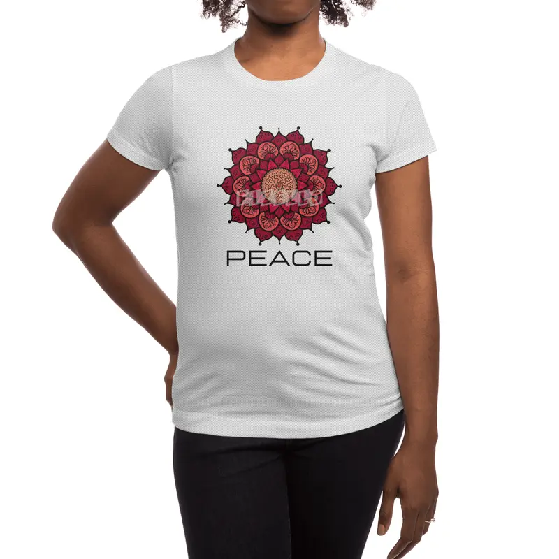 Peace Mandala | Yoga | Pilates | Rave | Floral Spor T-Shirt
