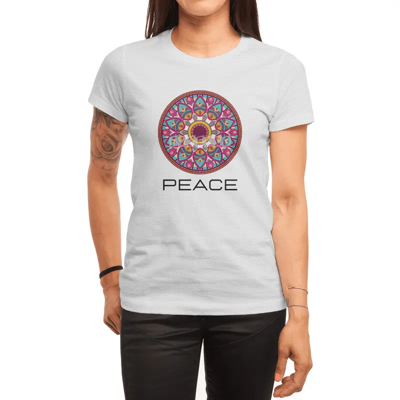 Peace Mandala | Yoga | Pilates | Rave | Floral Spor T-Shirt