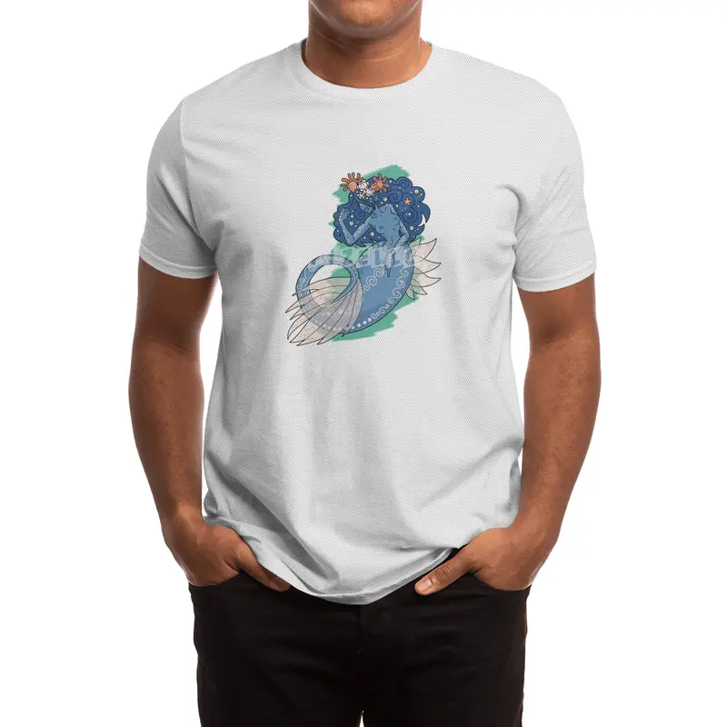 Mermaid Grabs Back Spor T-Shirt