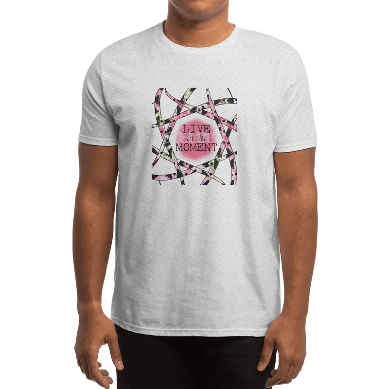 Live in the Moment - colorful ribbon design Spor T-Shirt