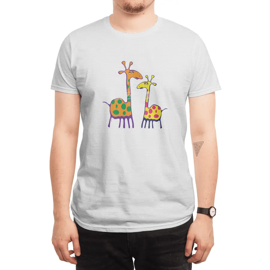 Couple of colorful giraffes Spor T-Shirt