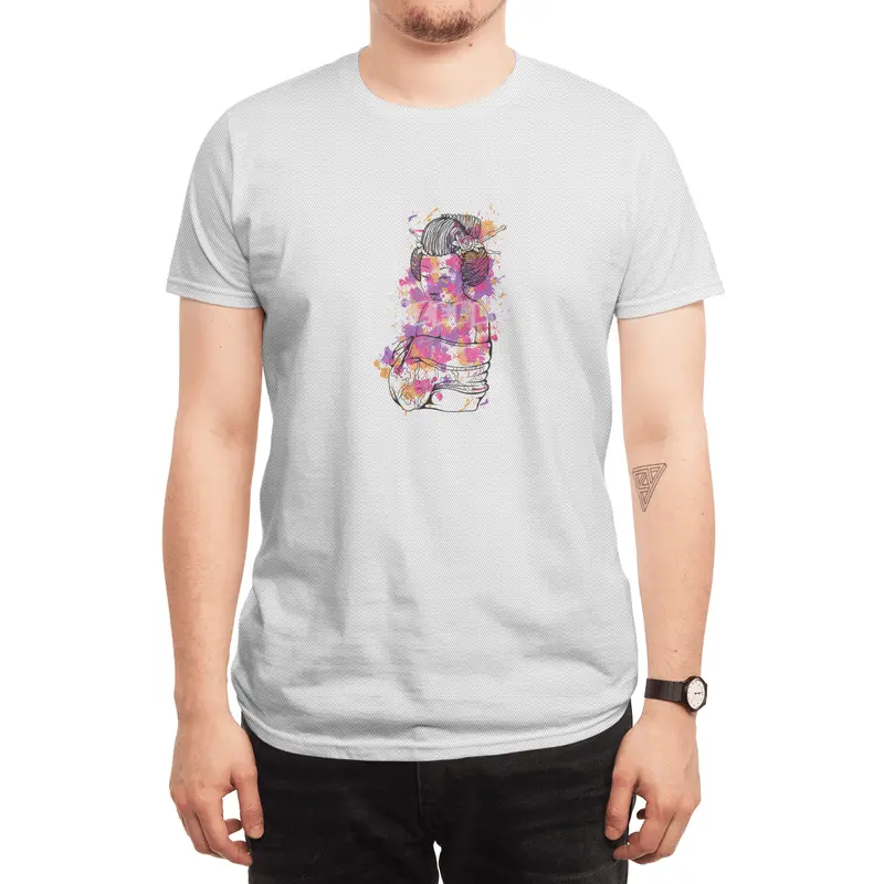 SEXY JAPANESE WOMAN - Colorful Kimono Woman Spor T-Shirt