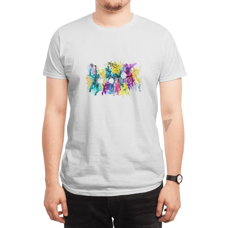 Life is colorful | Watercolor and ink doodling Spor T-Shirt