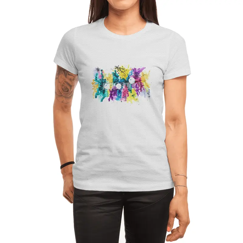 Life is colorful | Watercolor and ink doodling Spor T-Shirt