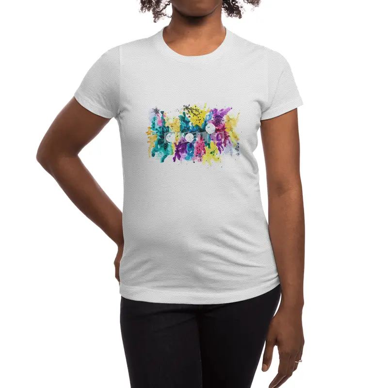 Life is colorful | Watercolor and ink doodling Spor T-Shirt
