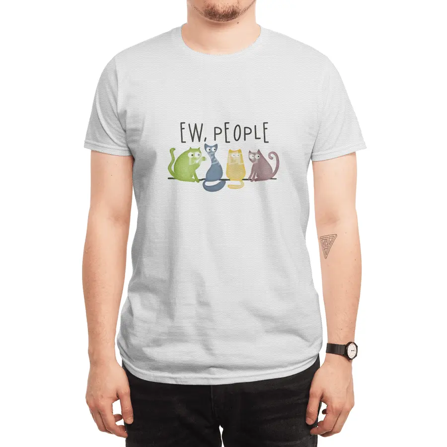 Ew, People - Colorful Cats Spor T-Shirt