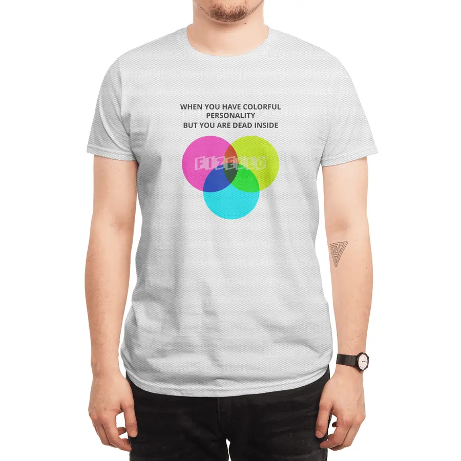 When you have colorful personality but you are dead inside Spor T-Shirt