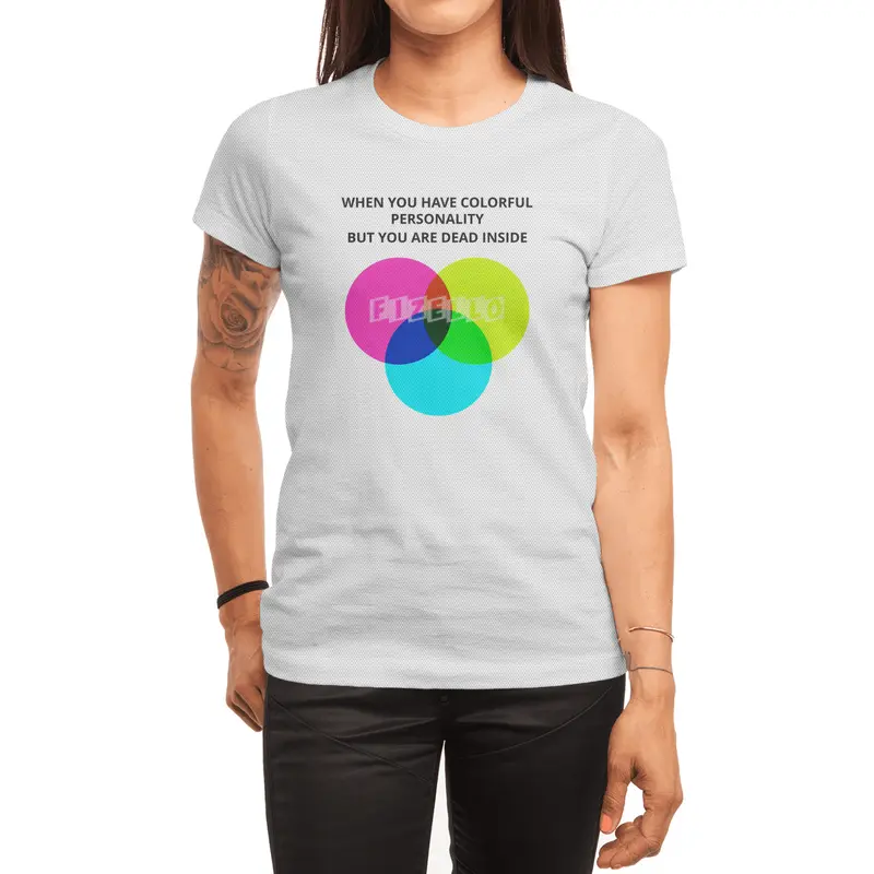 When you have colorful personality but you are dead inside Spor T-Shirt