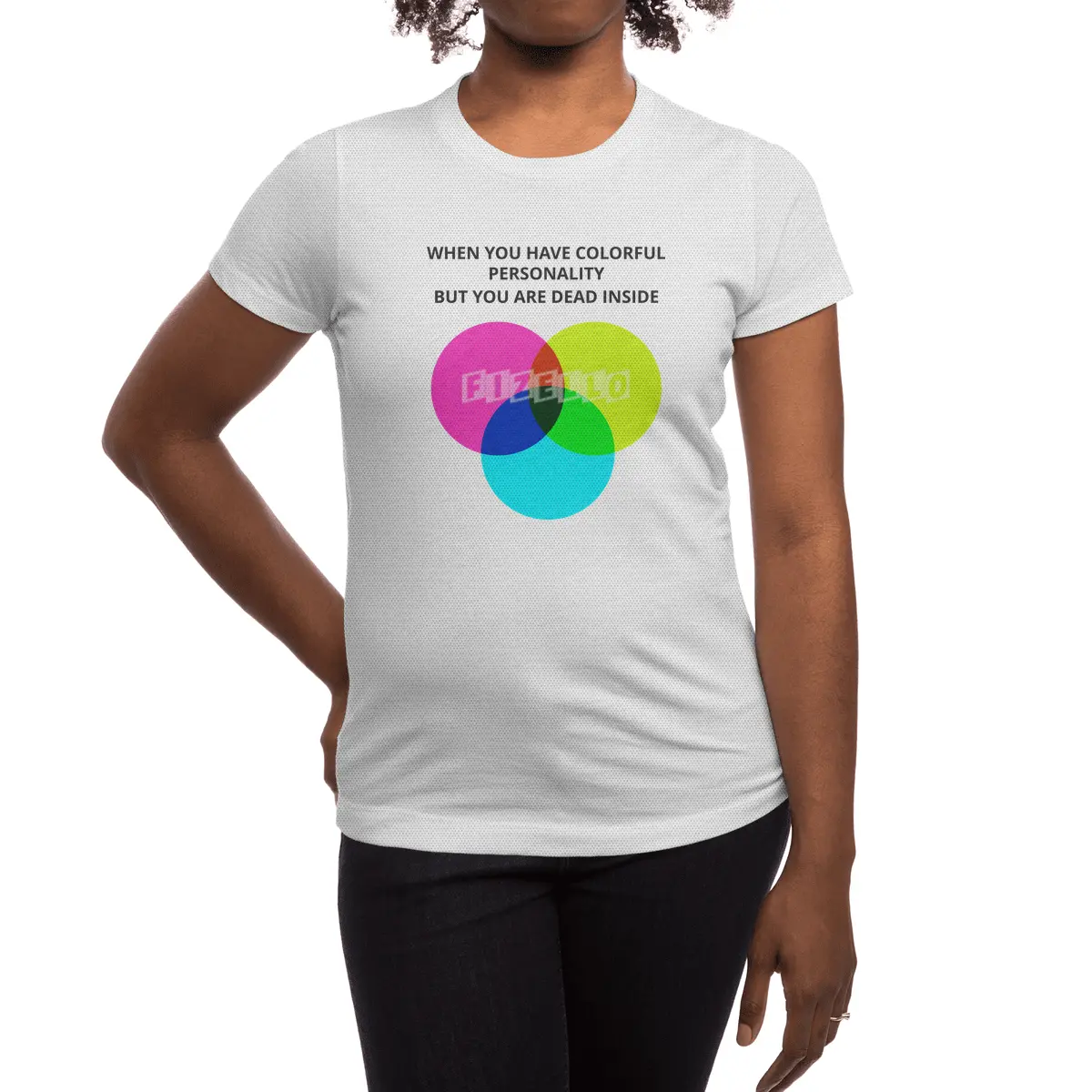 When you have colorful personality but you are dead inside Spor T-Shirt