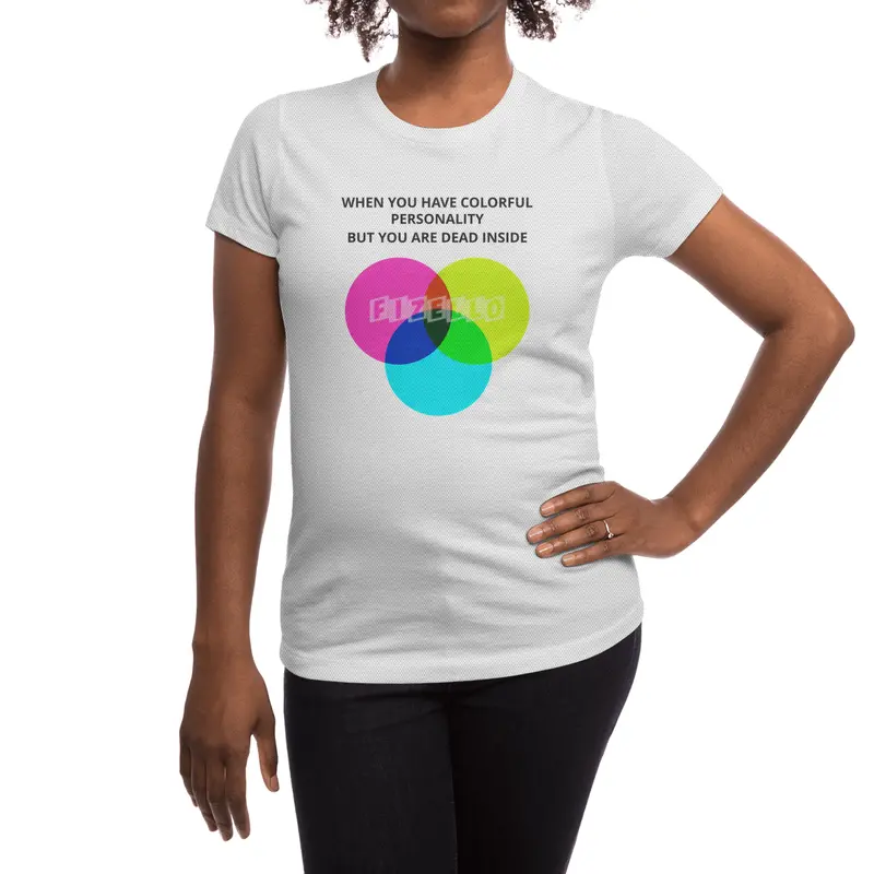When you have colorful personality but you are dead inside Spor T-Shirt