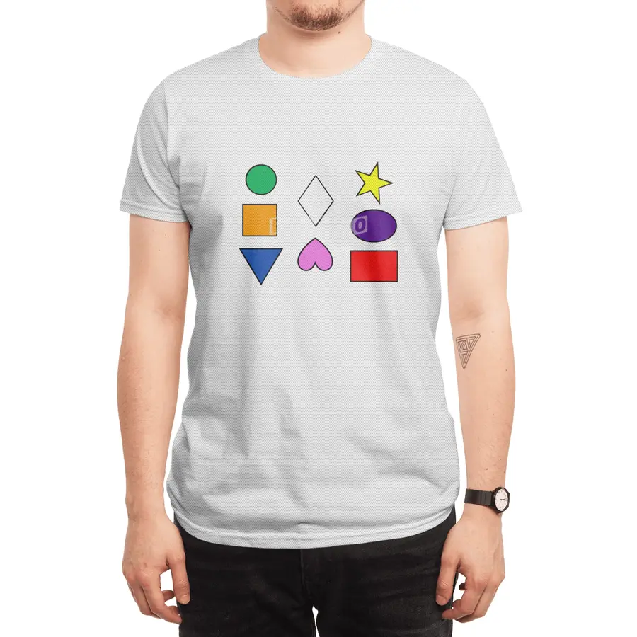 Learn with Colorful Shapes Spor T-Shirt
