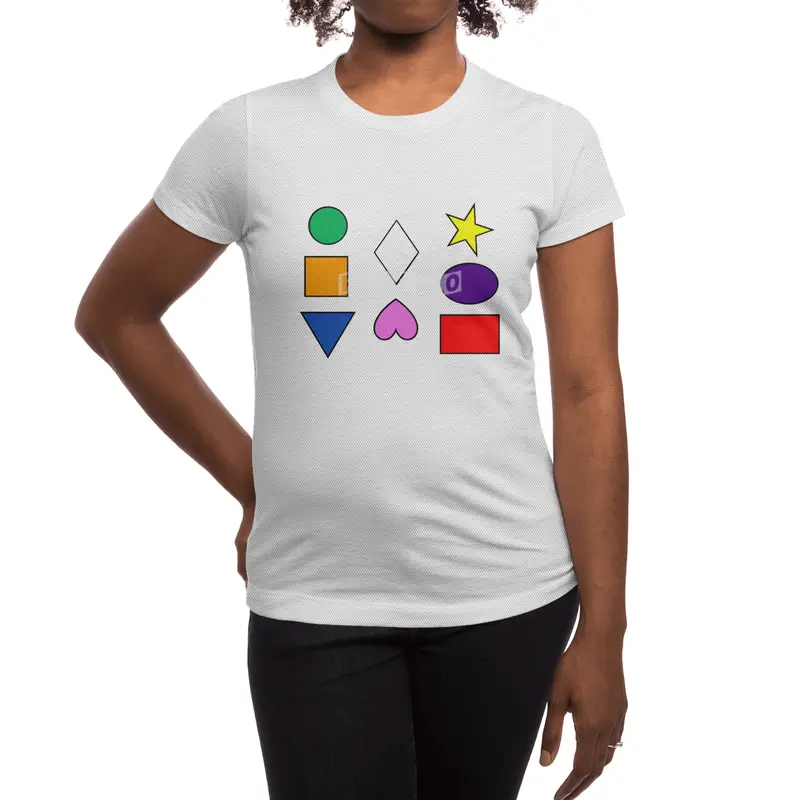 Learn with Colorful Shapes Spor T-Shirt