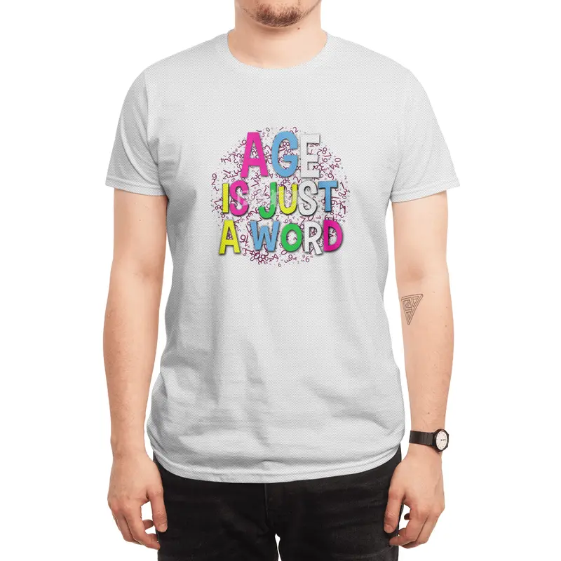 Age is Just a Word Colorful Tee Gift design Spor T-Shirt